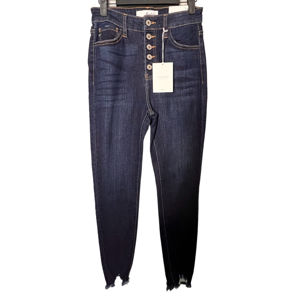 KanCan Tristen Button Up Dark Wash Jeans Skinny Button Fly Women’s Size 5 / 26